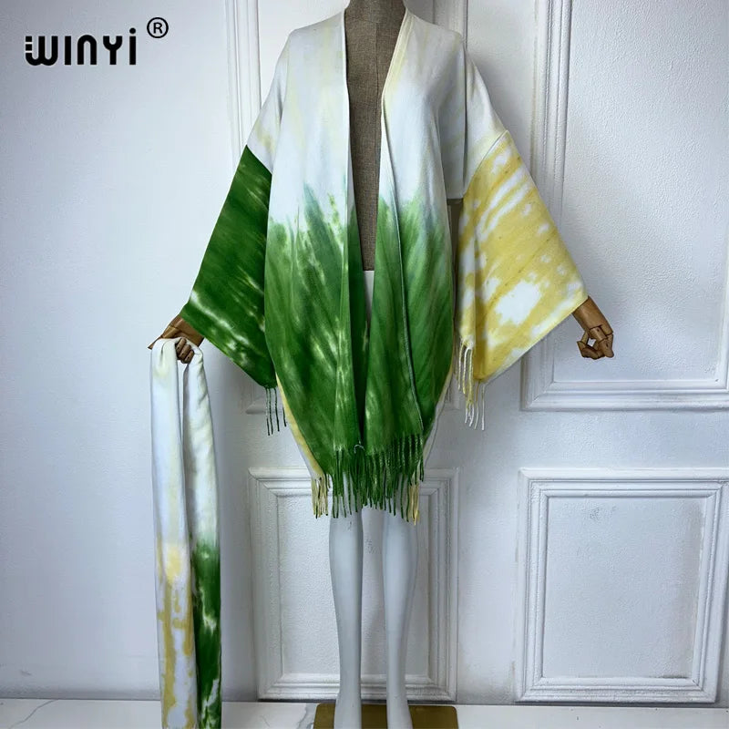 Pre Order:  Cozy Tie - dye Winter Cardigan - WINI