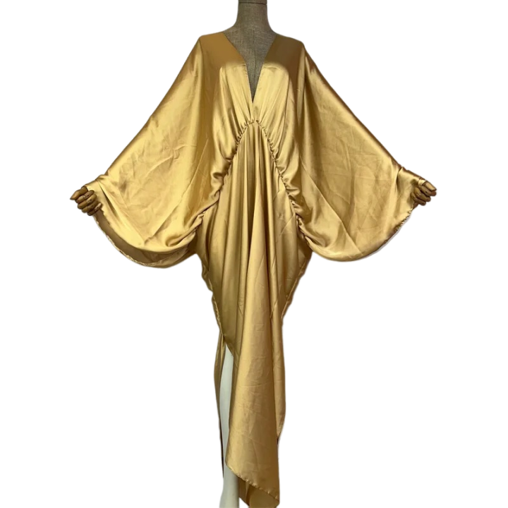 Pre Order:  Elegant  Silk Kaftan Dress - WINI