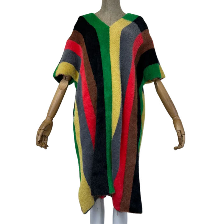 Pre Order: Vibrant Knitted Kaftan Dress - WINI