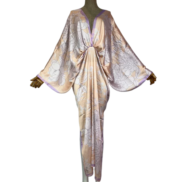 Pre Order: Cozy Chic Silk Kaftan Dress - WINI