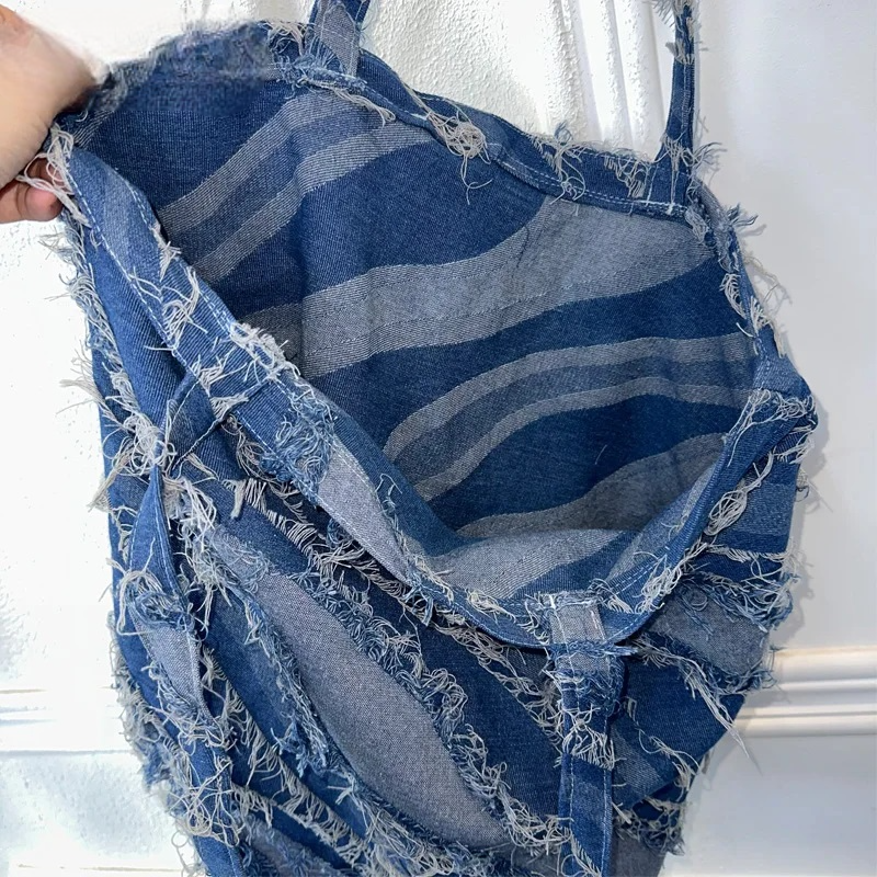 Pre Order:  Denim Stylish Tote Bag - WINI