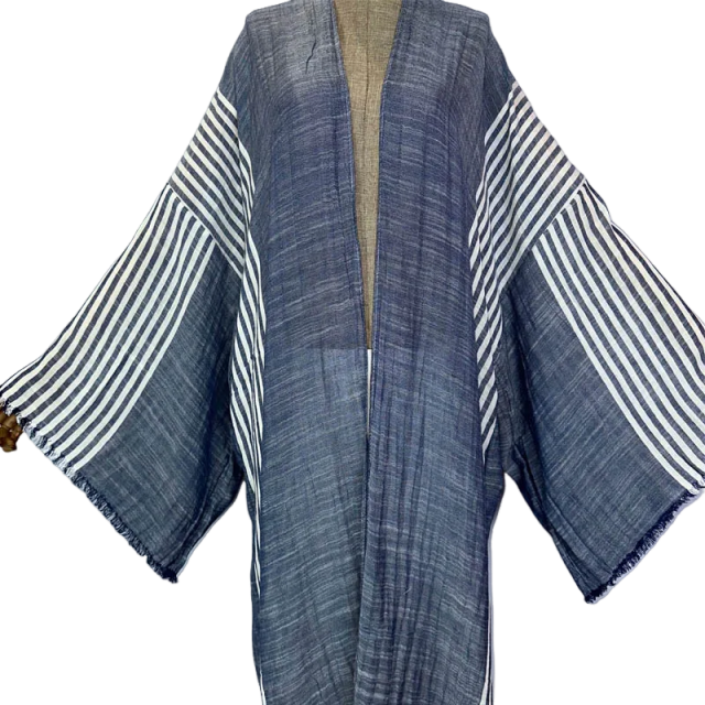 Pre Order: Cozy Striped Kimono Cardigan - WINI