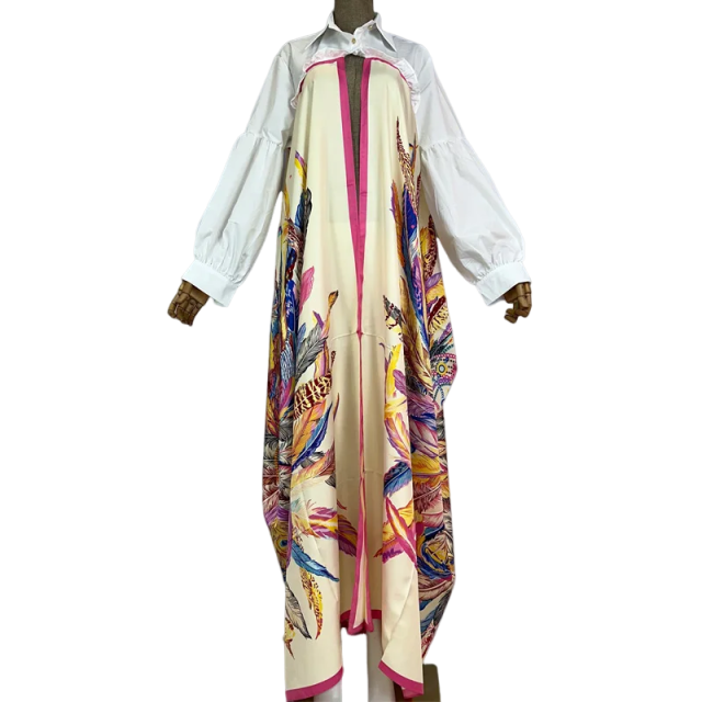 Pre Order: Trendy Long Sleeve Printed Cardigan - WINI