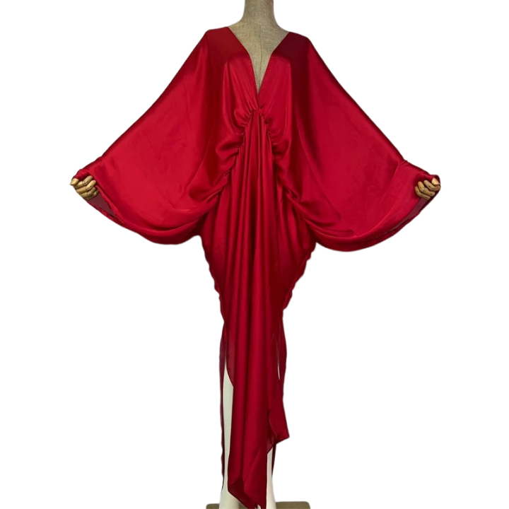 Pre Order:  Elegant  Silk Kaftan Dress - WINI