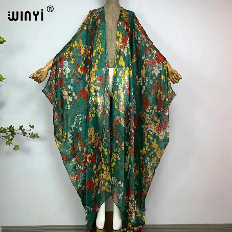 Pre Order: Comfy Vibrant Cover Up Kimono Cardigan - WINI