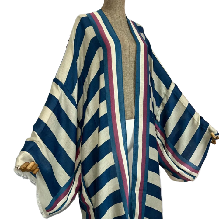 Pre Order: Elegant Striped Kimono Cardigan - WINI