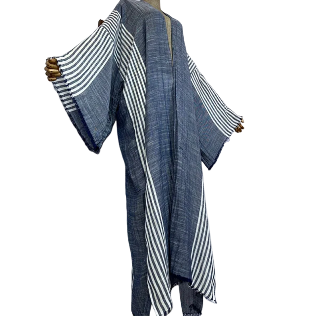 Pre Order: Cozy Striped Kimono Cardigan - WINI