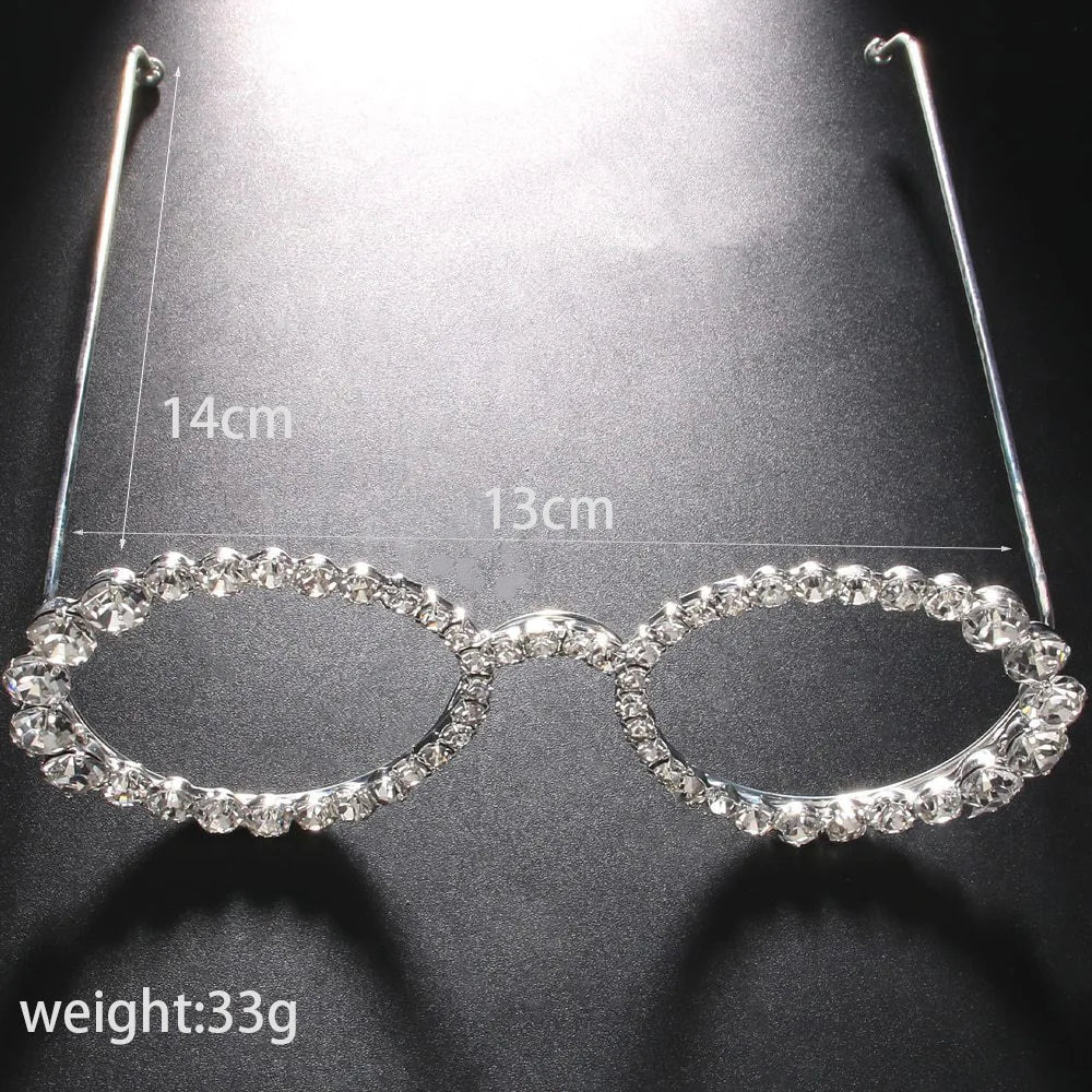 Pre Order:  Oval Rhinestones No Lenses Frame