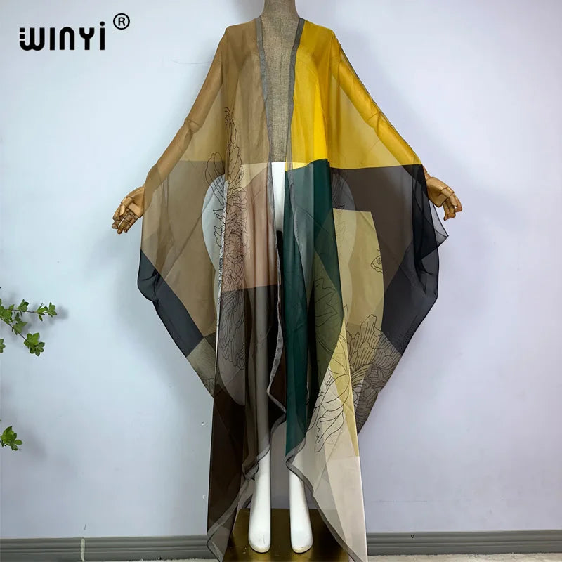 Pre Order: Comfy Vibrant Cover Up Kimono Cardigan - WINI