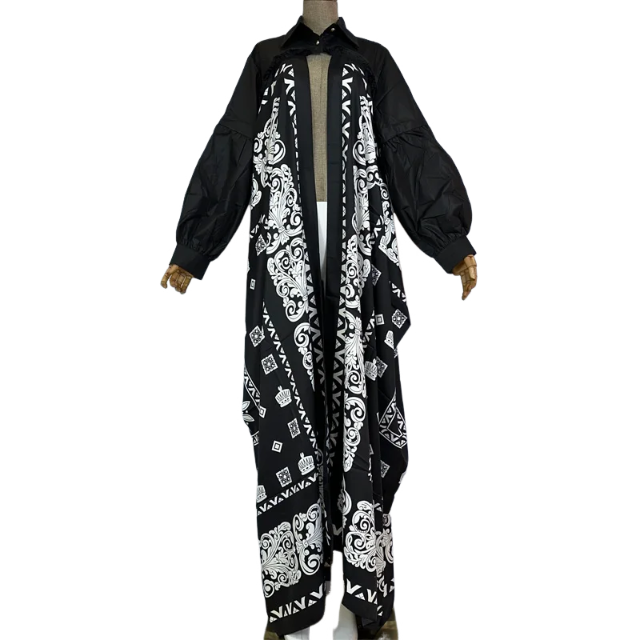 Pre Order: Trendy Long Sleeve Printed Cardigan - WINI