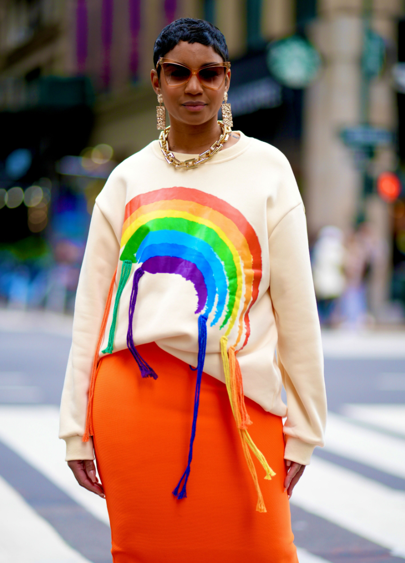 Rainbow Tassel Drip Loose Sweatshirt (Copy)