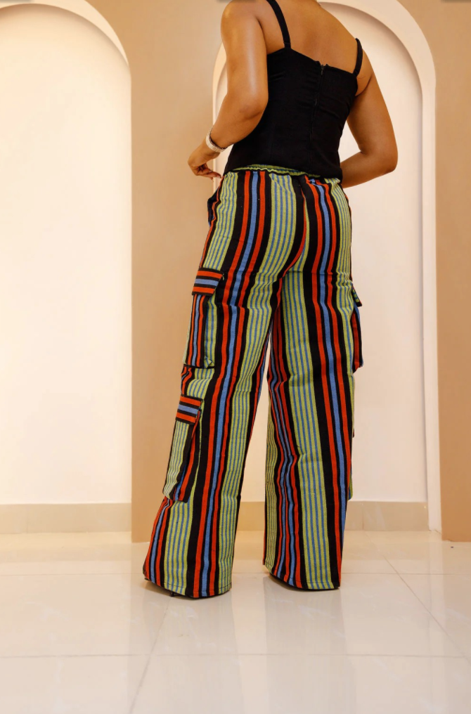 Pre Order:  Njepu Aso Oke Cargo Pant