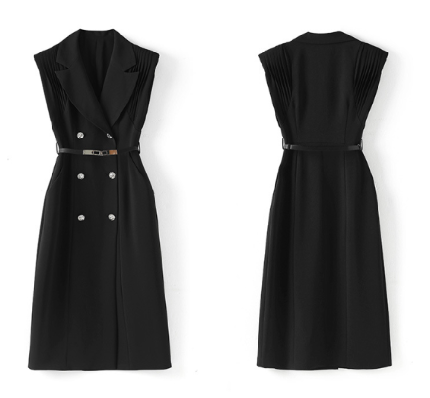 Pre Order:  Solid Luxury Waist A-Line Midi Dress