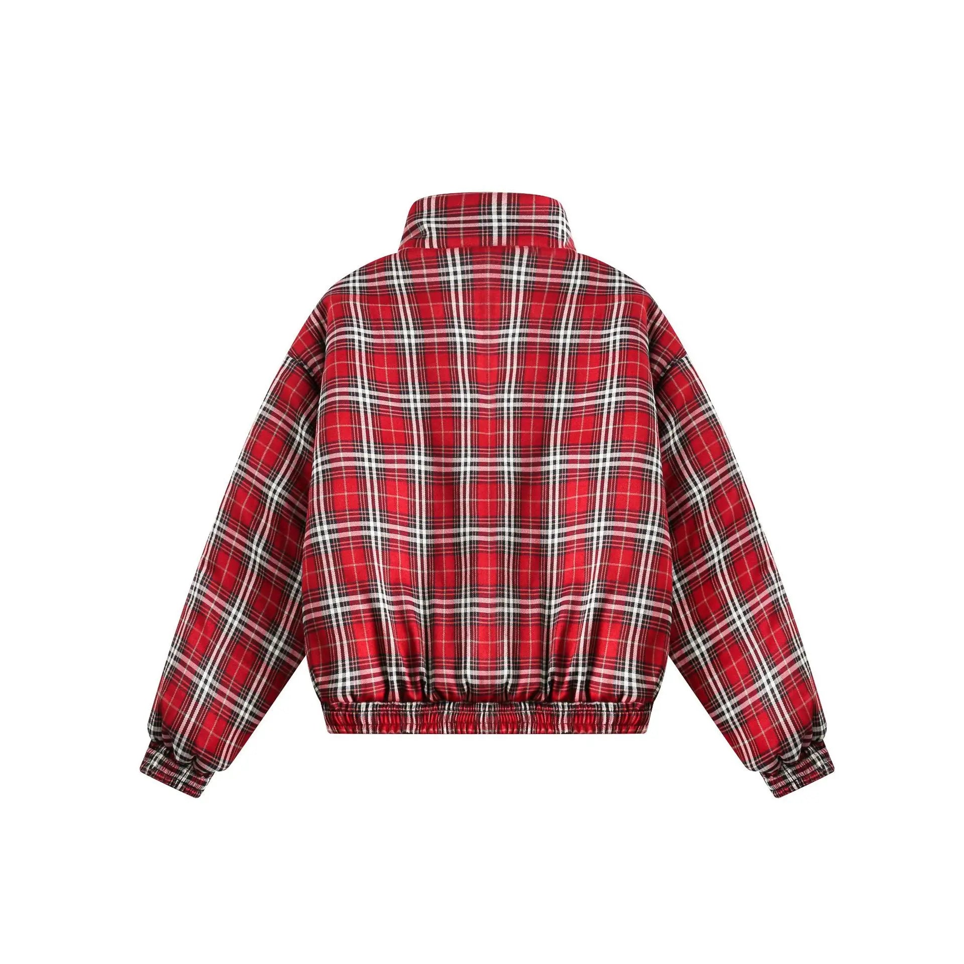 Pre Order:  Plaid Zip-Up Reversible Jacket