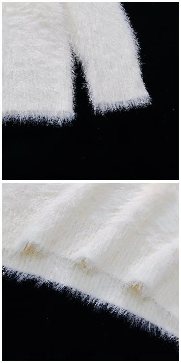 Pre Order:  Fur Loose Knit Sweater