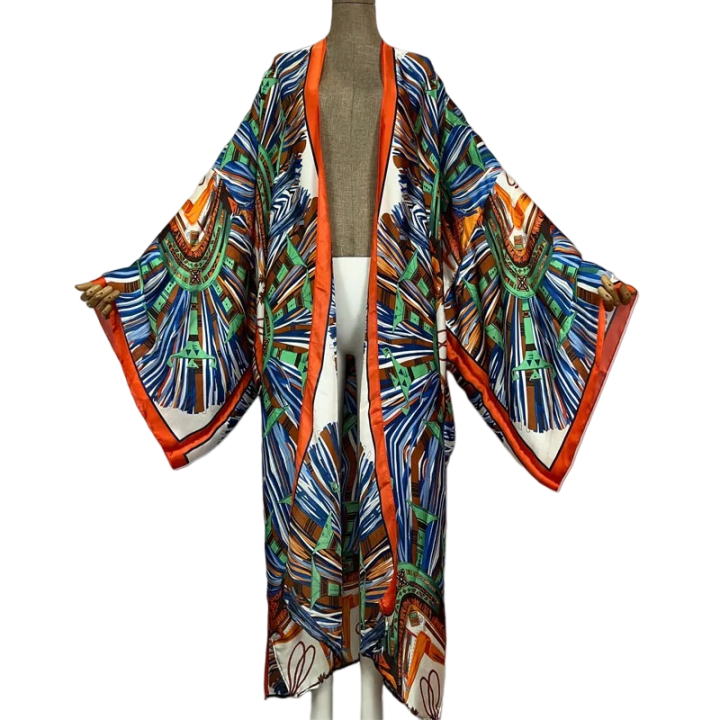 Pre Order:  Cozy Vibrant Kimono Cardigan  - WINI