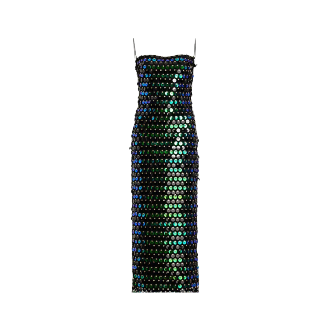 Pre Order:  Solid Sequin Slim Backless Dress