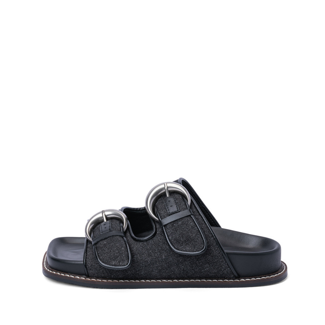 Pre Order:  Casual Denim One-Line Beach Sandals