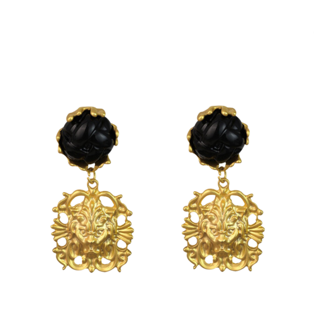 Pre Order:  Retro Flower Irregular Earrings