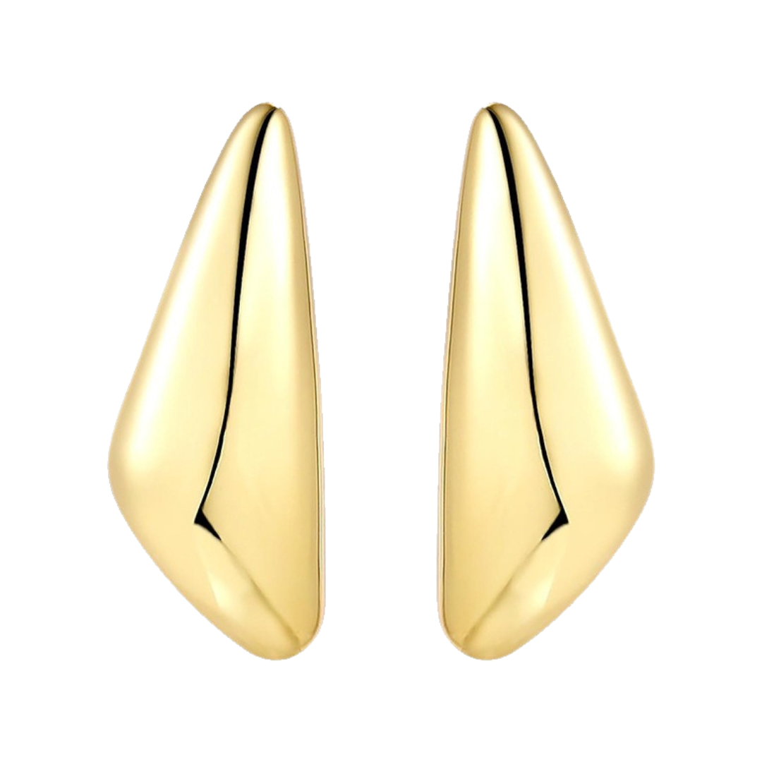 Pre Order:  Light Sensitive Surface Melon Seed Alloy Earrings