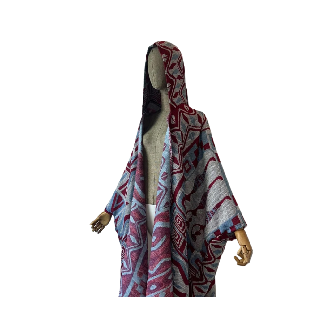 Pre Order:  Chic Bohemian Hooded Maxi Cardigan - WINI