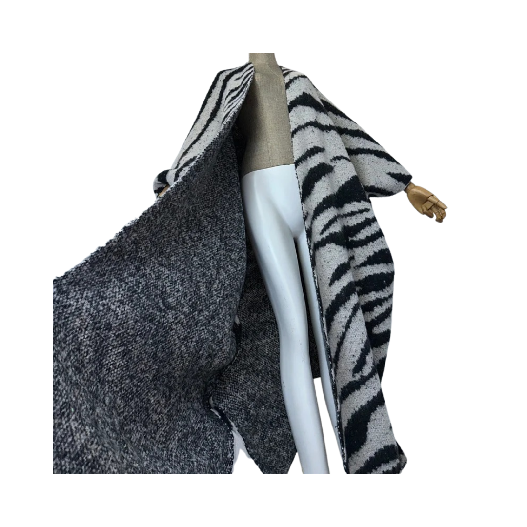 Pre Order:  Warm Zebra Print Cardigan - WINI