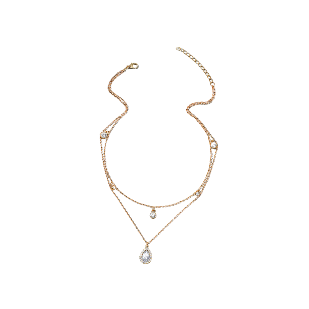 Pre Order:  Water Drop Diamond Clavicle Chain Necklace