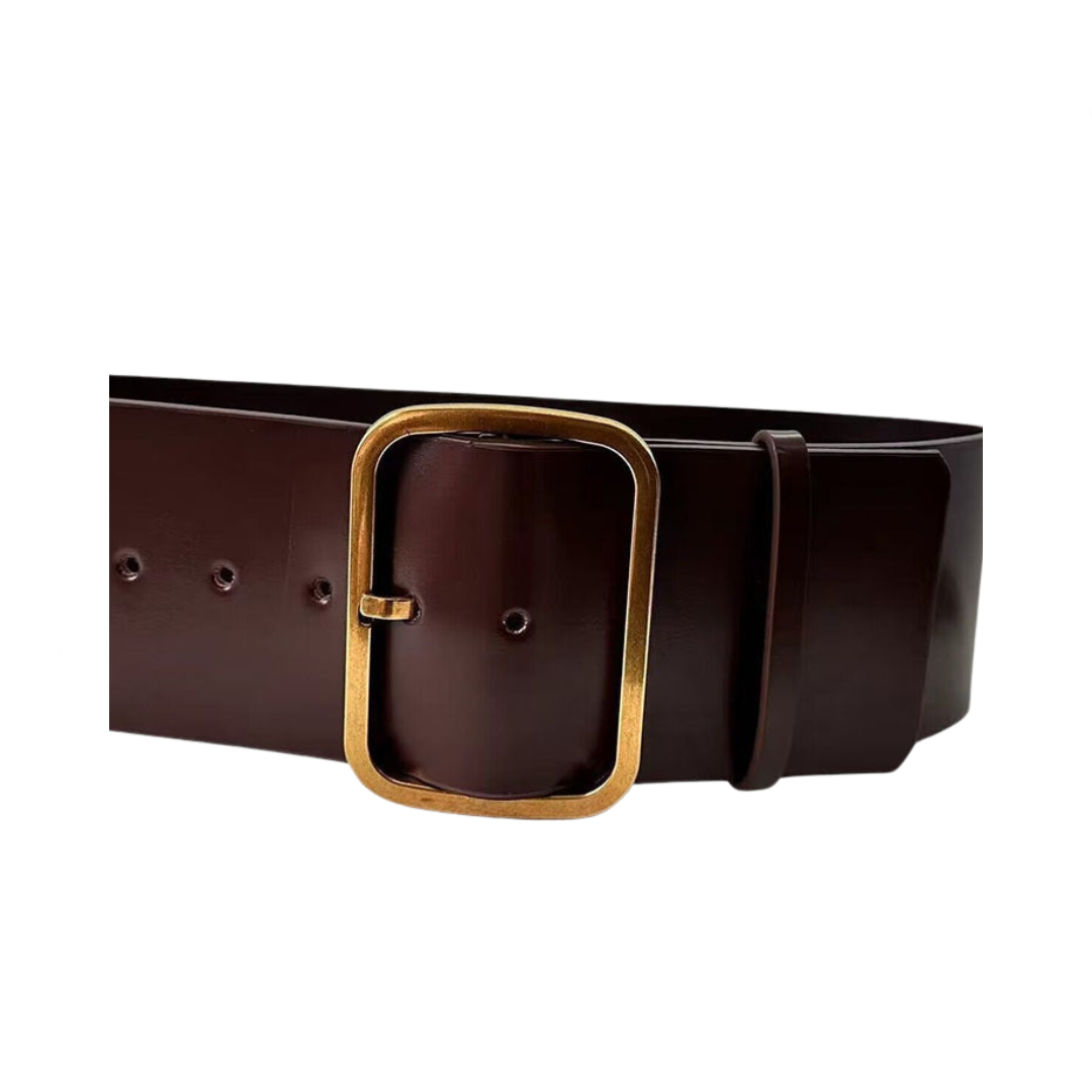 Leather Wide Belt Waist Cover Belt