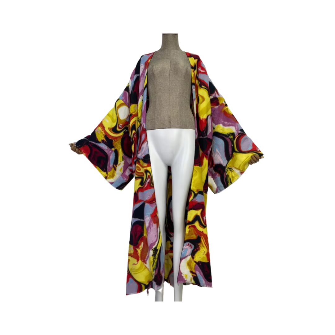 Pre Order: Abstract Kimono Cardigan - WINI