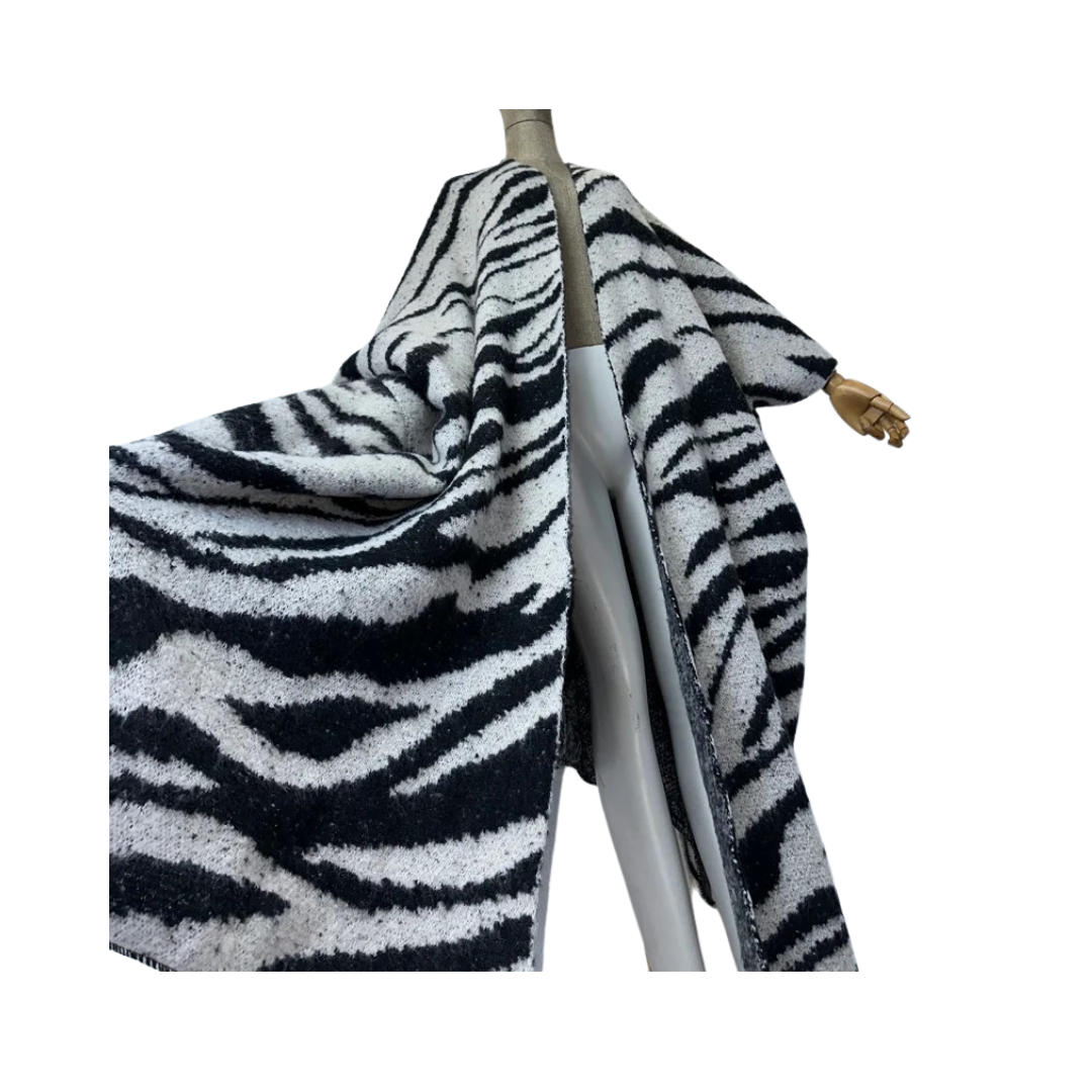 Pre Order:  Warm Zebra Print Cardigan - WINI