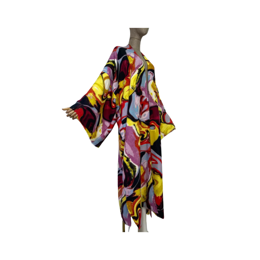 Pre Order: Abstract Kimono Cardigan - WINI