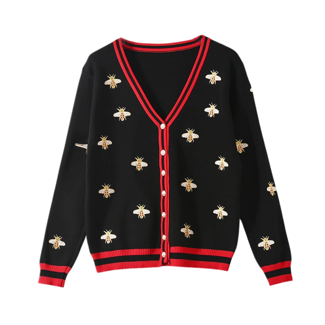 Pre Order:  Knitted Embroidery Cardigan