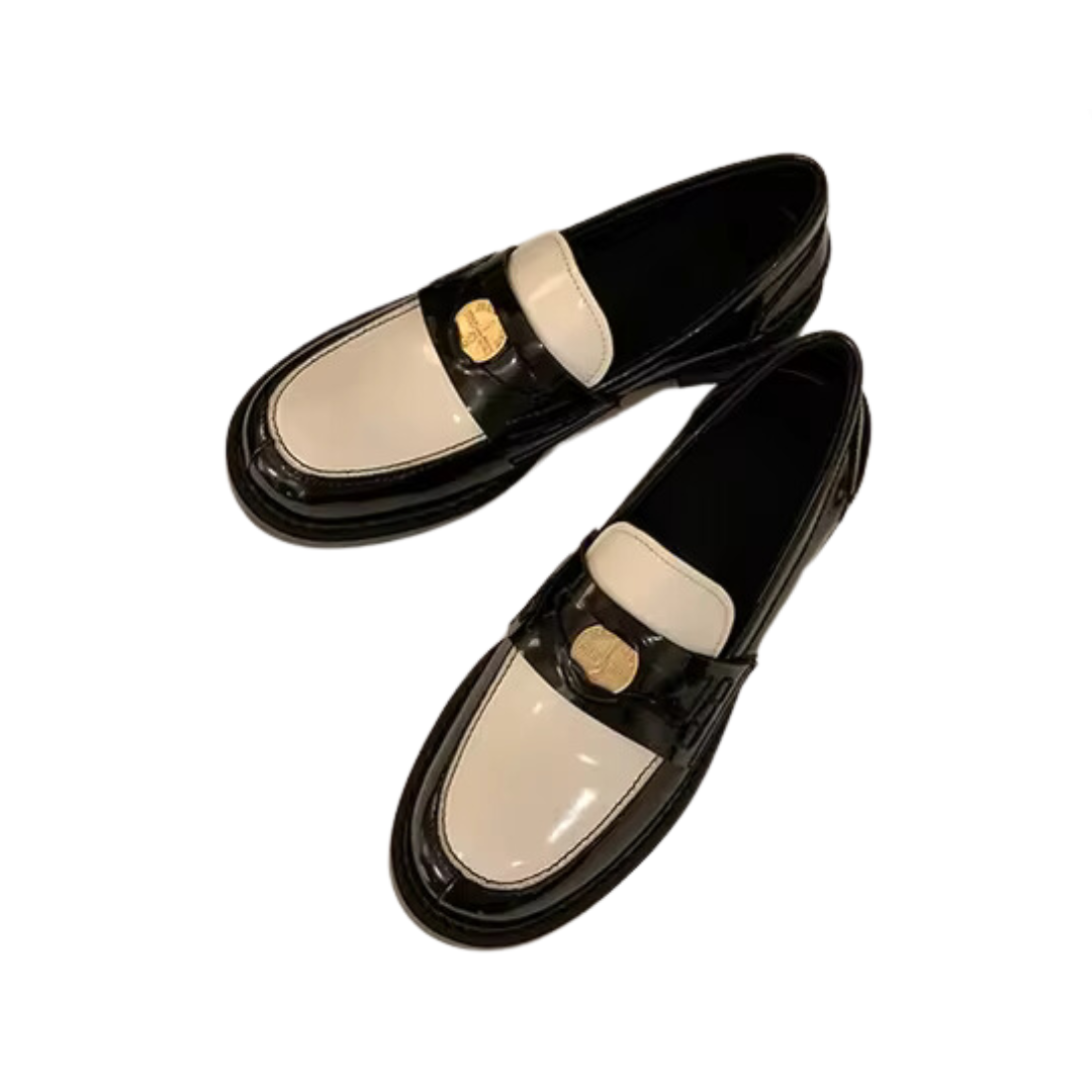 Pre Order:  Casual Retro Gold Coin Slip-On Flat Loafers