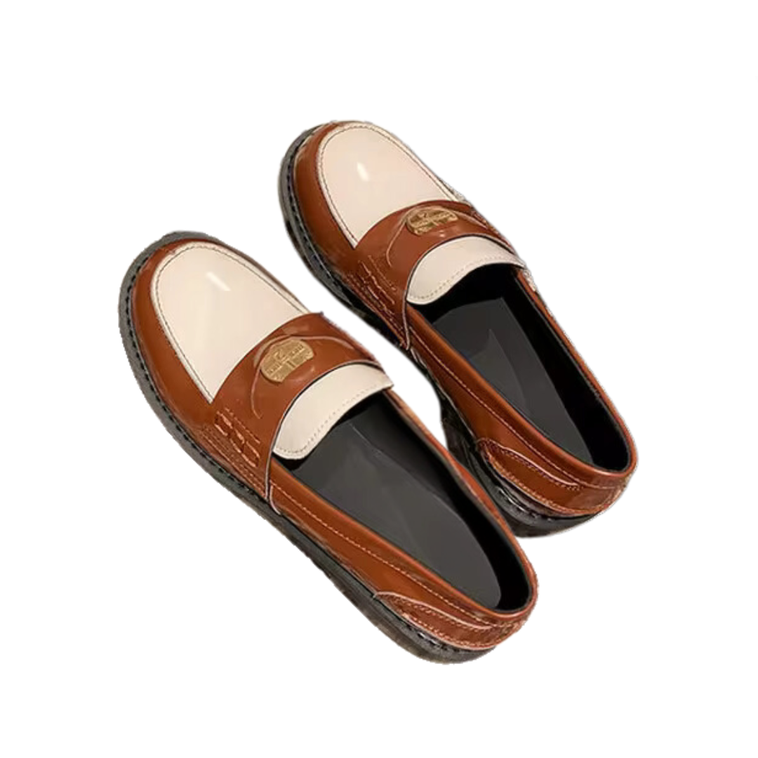 Pre Order:  Casual Retro Gold Coin Slip-On Flat Loafers