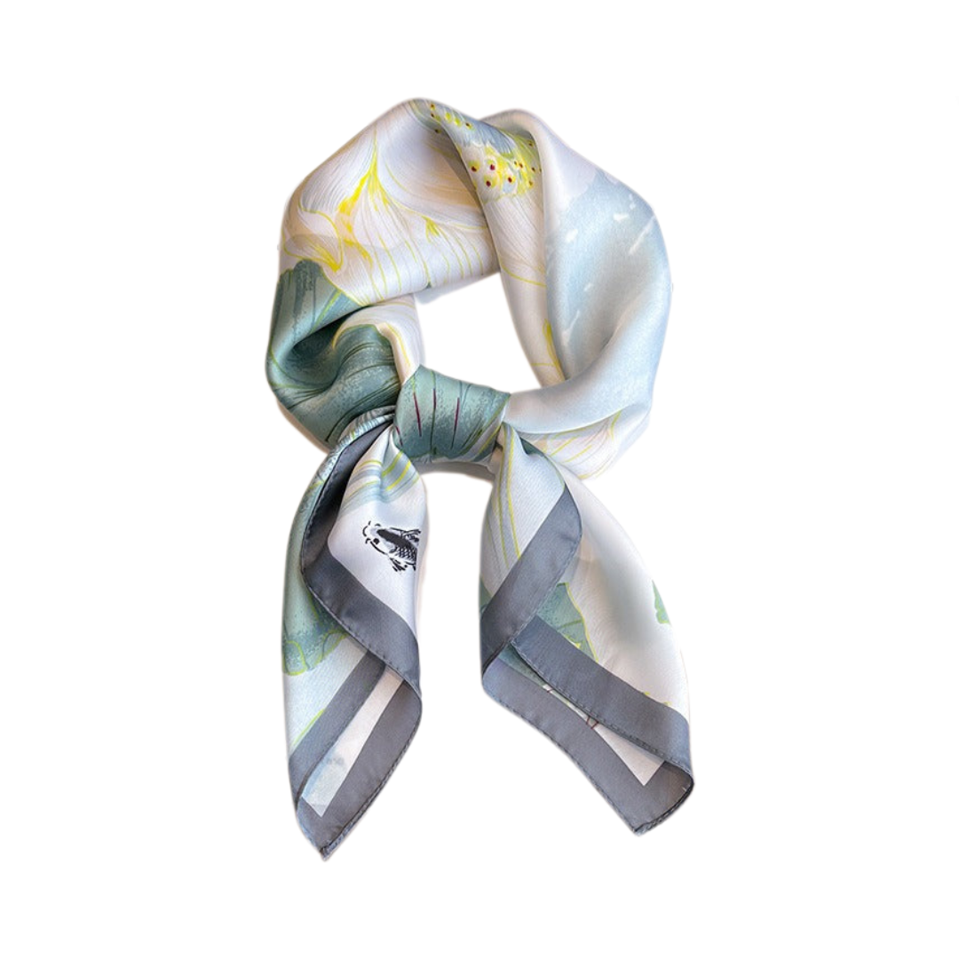 Pre Order:  Floral Square Headband Scarf