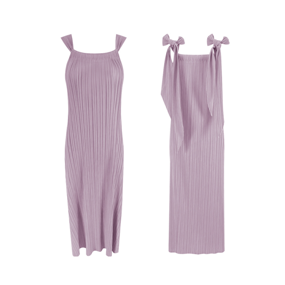 Pre Order:  Loose Pleated Midi Dress