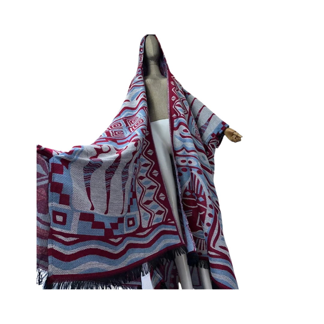 Pre Order:  Chic Bohemian Hooded Maxi Cardigan - WINI