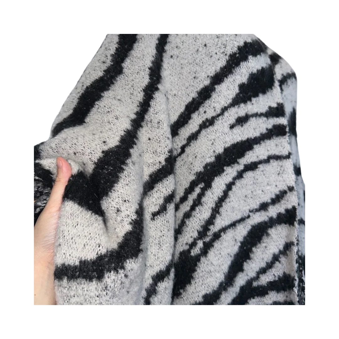 Pre Order:  Warm Zebra Print Cardigan - WINI