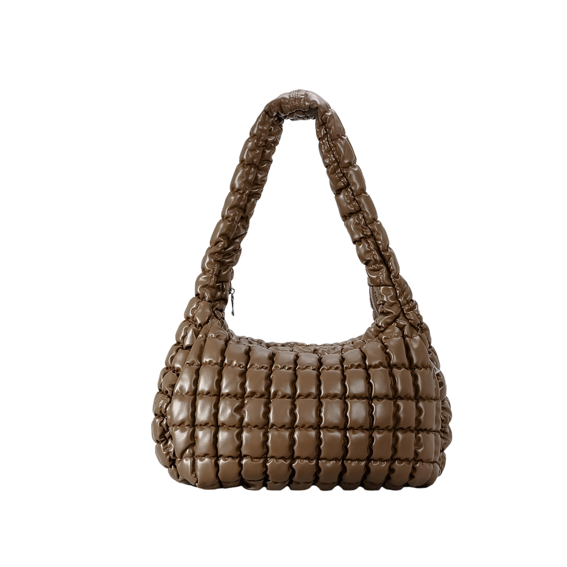 Pre Order:  Large Quilted Plaid Shoulder Bag