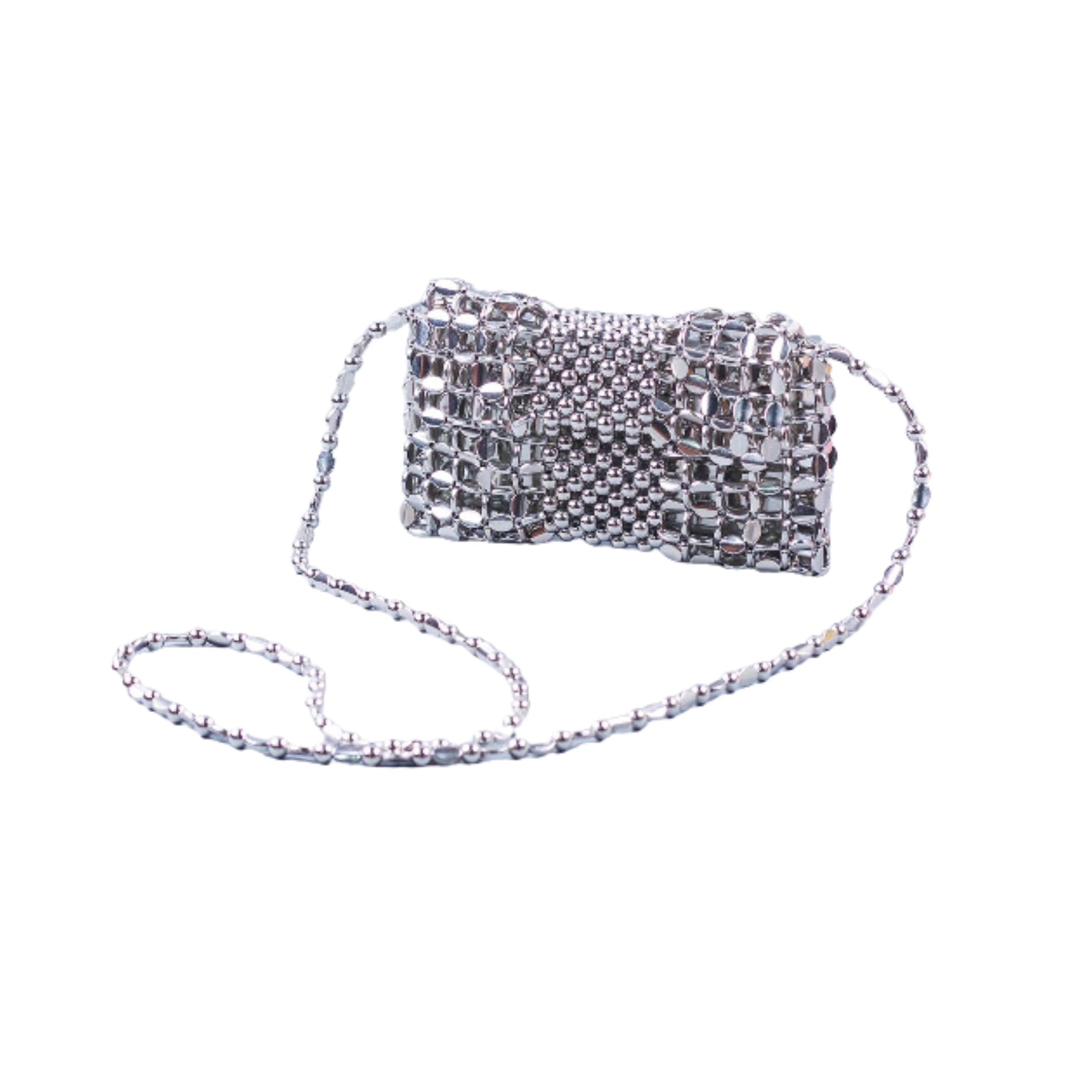 Handmade Beaded Long Chain Handbag