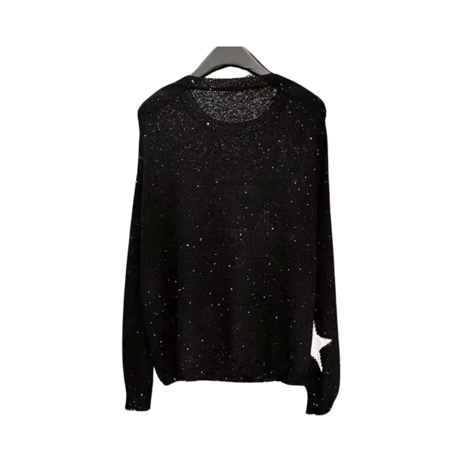Casual Stars Round Neck Knitted Sweater