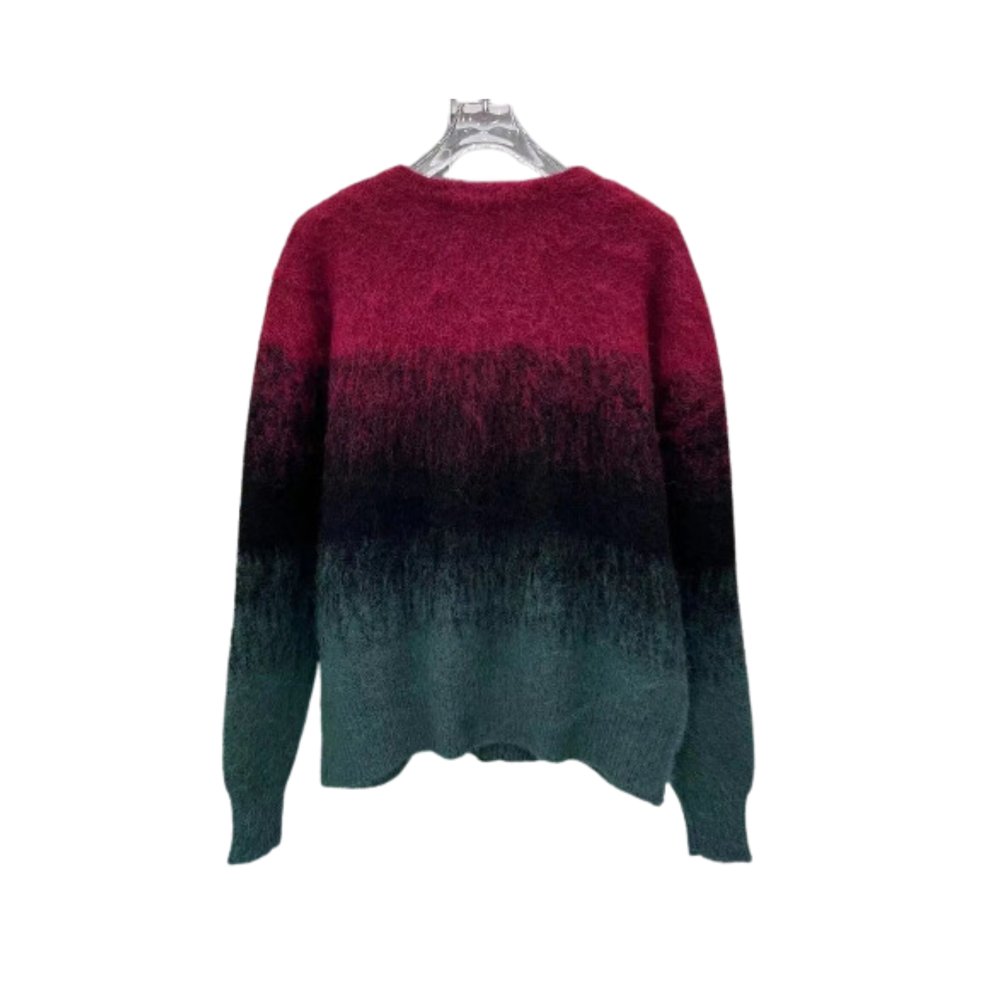 Gradient Mohair Knitted Cardigan