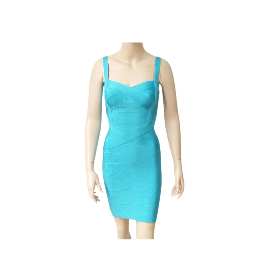 Pre Order:  Solid Sleeveless Elastic Slim Fit Mini Dress