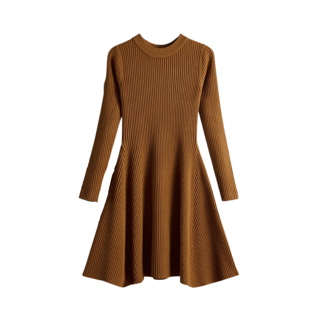 Simple Chic A-Line Thick Sweater Dress