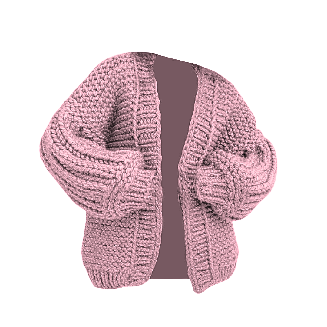 Pre Order: Chunky Oversized Knitted Balloon Cardigan