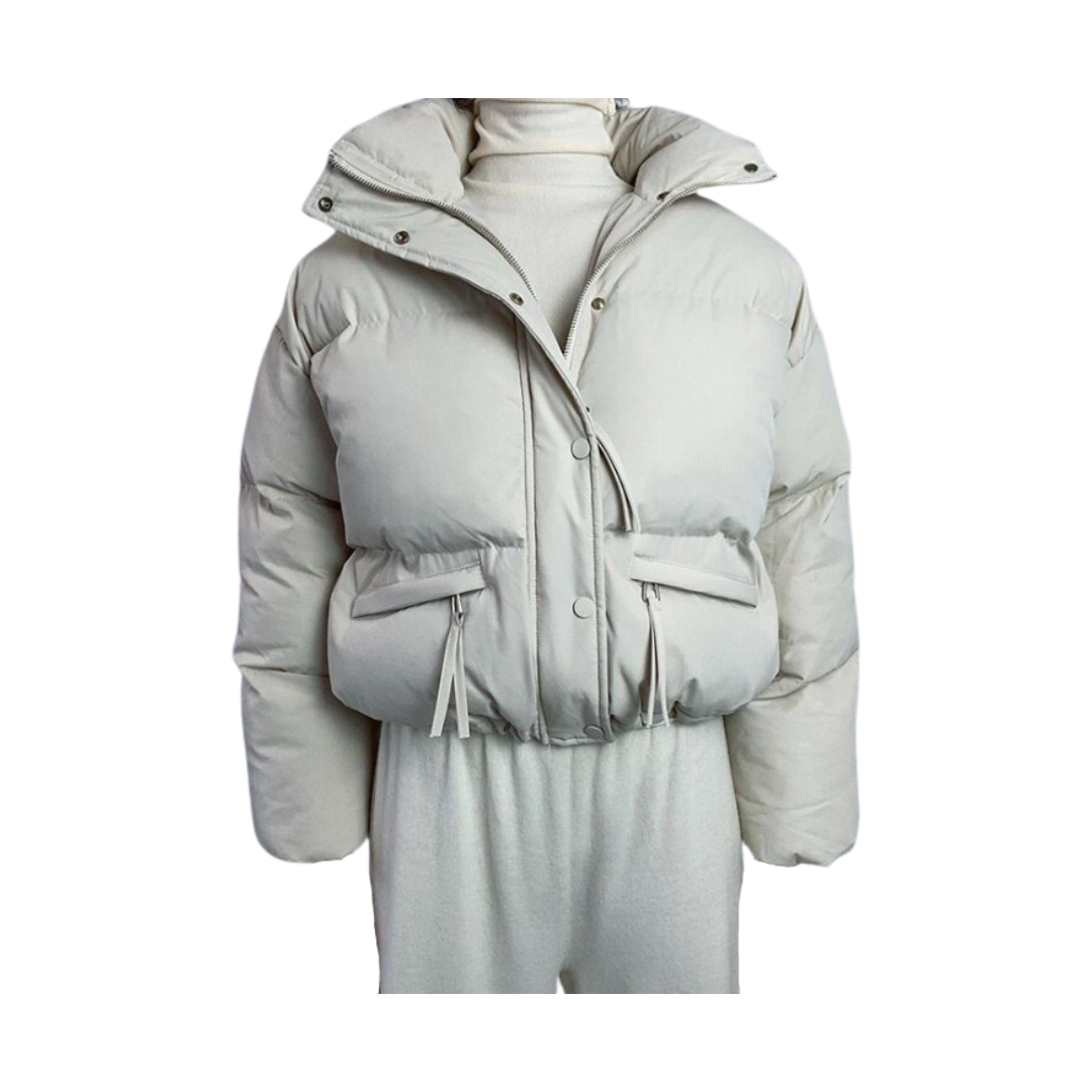 Pre Order: Puff Cotton-Padded Zip Up Thick Jacket