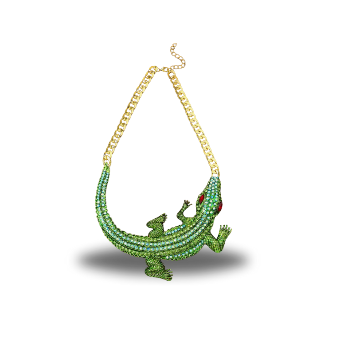 Pre Order:  3D Crocodile Chain Necklace