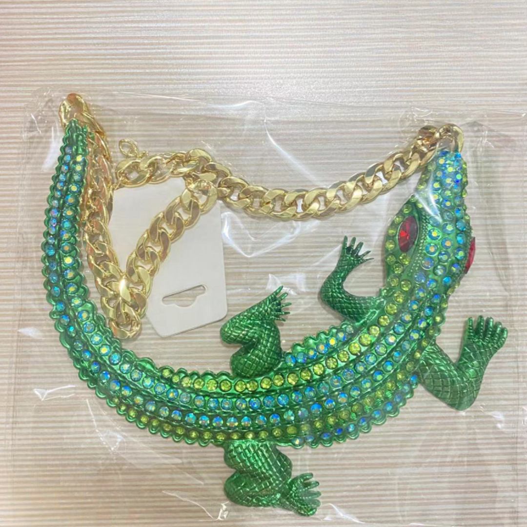 Pre Order:  3D Crocodile Chain Necklace