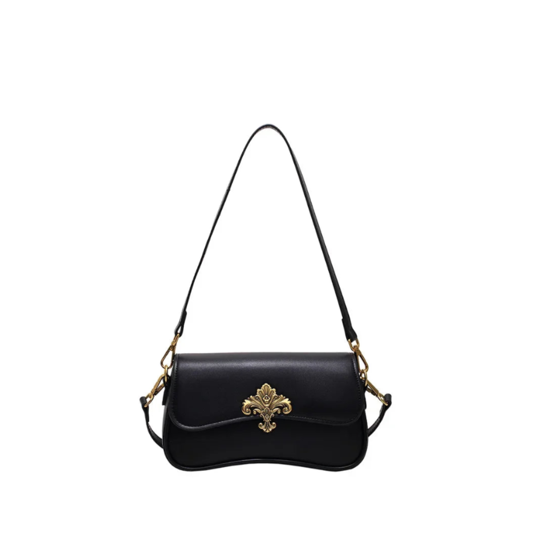 Pre Order: Elegant Floral Embellished Shoulder Bag