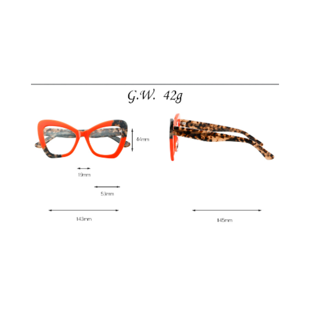 Pre Order:  Retro Frame Acetate Sunglasses